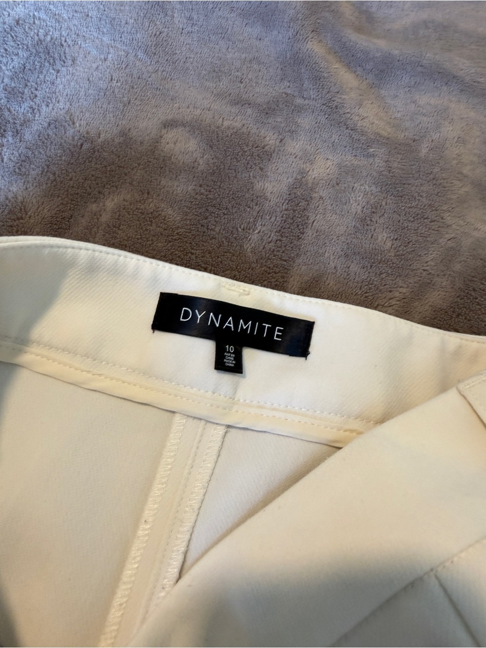 Cream pants